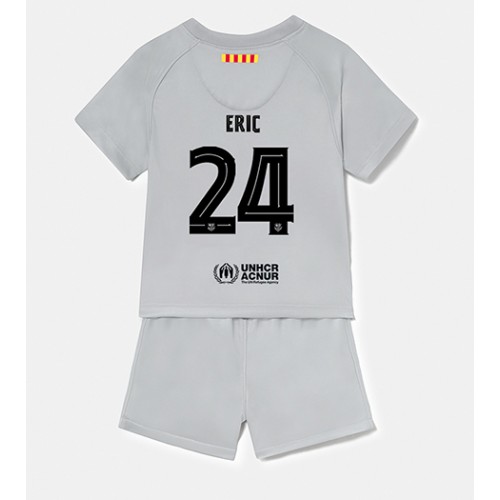 Fotbalové Dres Barcelona Eric Garcia #24 Dětské Alternativní 2022-23 Krátký Rukáv (+ trenýrky)